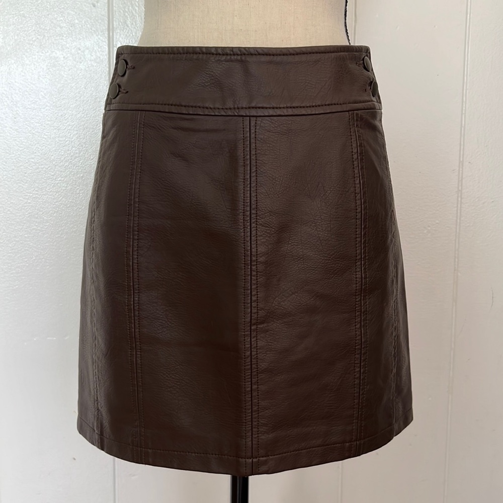 Free People Brown Mini Skirt Size 6